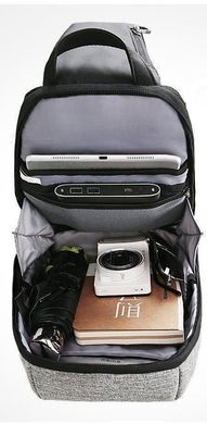Рюкзак с одной лямкой Mark Ryden MiniPanzer MR7000 Contrast MARK RYDEN черно-серый