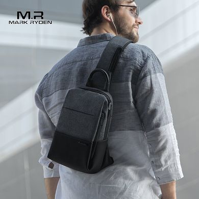 Рюкзак с одной лямкой Mark Ryden Mini Lux MR7558 Dark MARK RYDEN Черный